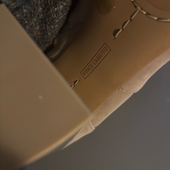 Vince Camuto Cream Heeled Boots - Picture 3 of 6